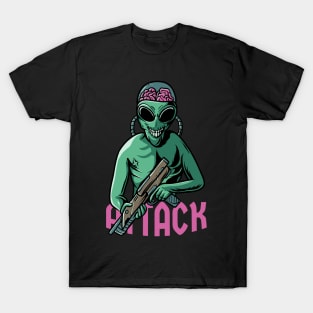 Alien attack T-Shirt